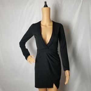 Tobi Ava Black Bodycon Long Sleeve Dress
